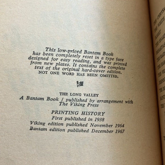 The Long Valley by John Steinbeck - Picture 7 of 9